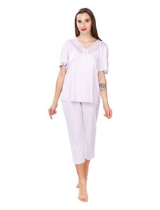 MEWA Lingerie Dwuczęściowa piżama damska Xenia krótki rękaw
