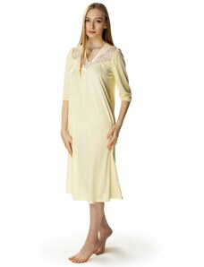 MEWA Lingerie Długa koszula nocna Diana z ładnym dekoltem