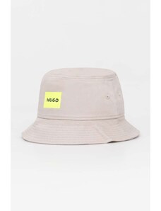 HUGO kapelusz bawełniany kolor szary bawełniany 50514748