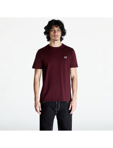 Koszulka męska FRED PERRY Crew Neck T-Shirt Oxblood/ Ecru
