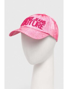 Versace Jeans Couture czapka z daszkiem kolor różowy wzorzysta 76HAZK18 ZG266