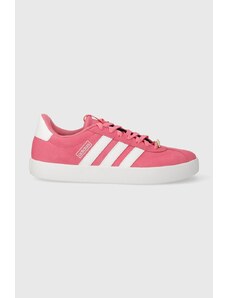 adidas sneakersy zamszowe COURT kolor różowy ID9075