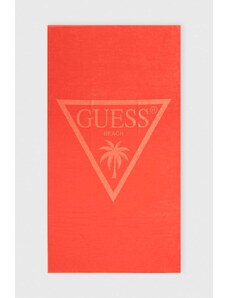 Guess ręcznik bawełniany kolor pomarańczowy E4GZ03 SG00L