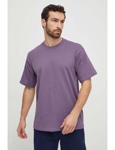 adidas Originals t-shirt bawełniany męski kolor fioletowy gładki IP2772