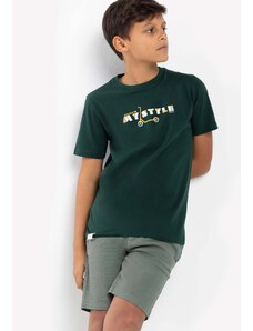 Volcano T-shirt chłopięcy z nadrukiem T-SCOOTER JUNIOR