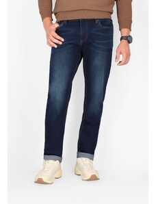 Volcano Niebieskie jeansy męskie regularny krój D-JERRY 37