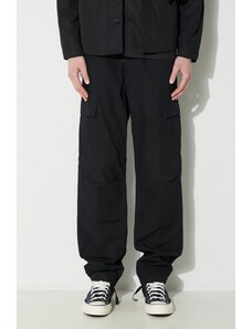 Carhartt WIP spodnie bawełniane Aviation Pant kolor czarny proste I032468.8902