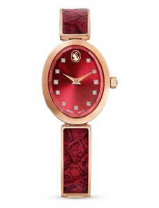 Swarovski zegarek CRYSTAL ROCK OVAL damski kolor czerwony