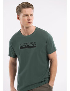 Volcano T-shirt z napisem T-OUTSIDE