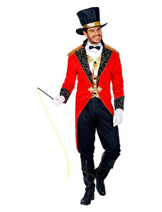 Carnival Party 6-częściowy kostium "Zirkusdirektor" w kolorze czerwono-czarnym