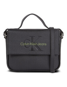 Torebka Calvin Klein Jeans Sculpted Boxy Flap Cb20 Mono K60K610829 Black/Dark Juniper 0GX