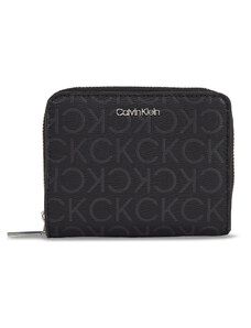 Mały Portfel Damski Calvin Klein Ck Must Md Z/A Wallet_Epi Mono K60K611932 Black Epi Mono 0GJ