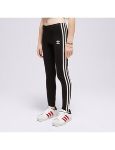 Adidas Girls' 3 Stripes Leggings Junior Girl Dziecięce Odzież Spodnie HD2025 Czarny