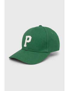 Pepe Jeans czapka z daszkiem bawełniana kolor zielony wzorzysta