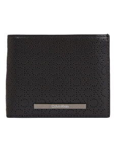 Calvin Klein Duży Portfel Męski Modern Bar Bifold 5Cc W/Coin K50K511835 Czarny