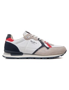 Sneakersy Pepe Jeans Brit Road M PMS40007 White 800
