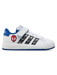 Sneakersy adidas Grand Court Spider-Man El K IF0925 Biały