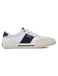 Sneakersy Pepe Jeans Kenton Strap M PMS31042 White 800