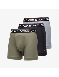 Bokserki Nike Dri-FIT Ultra Comfort Boxer Brief 3-Pack Cool Grey/ Medium Olive/ Black