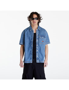 Tommy Hilfiger Koszula męska Tommy Jeans Denim Short Sleeve Overshirt Mid Indigo