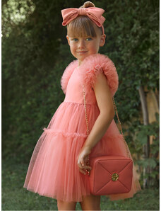 Abel & Lula Sukienka elegancka 5047 Różowy Regular Fit