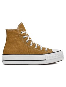 Converse Trampki Chuck Taylor All Star Lift Platform HI A07210C Brązowy