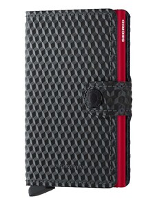 Secrid portfel skórzany Cubic Black-Red kolor czarny