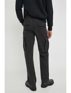 Levi's spodnie męskie kolor czarny proste
