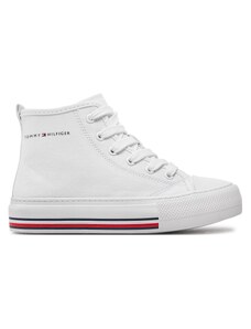 Trampki Tommy Hilfiger High Top Lace-Up Sneaker T3A9-33188-1687 M White 100
