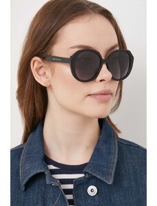 Tommy Hilfiger okulary przeciwsłoneczne damskie kolor czarny TH 2106/S