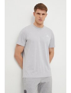 adidas t-shirt bawełniany męski kolor szary wzorzysty IS1827