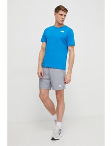 The North Face t-shirt męski kolor niebieski z nadrukiem NF0A882YRI31