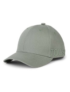 Tous czapka z daszkiem bawełniana kolor zielony gładka 2002040048