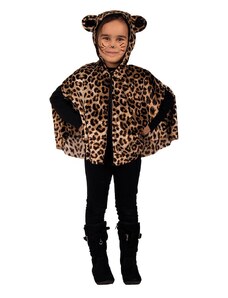 Party x People Peleryna kostiumowa "Leopard" w kolorze brązowym