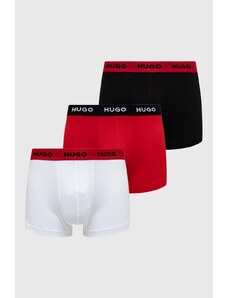 HUGO bokserki 3-pack męskie kolor czerwony 50469766