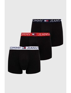 Tommy Jeans bokserki 3-pack męskie kolor czarny UM0UM03289