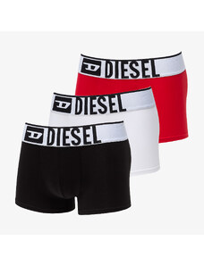 Bokserki Diesel Umbx-Damienthreepack-XL Logo Boxer 3-Pack White/ Red/ Black