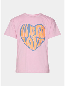 Vero Moda Girl T-Shirt Love Kelly 10303731 Różowy Regular Fit