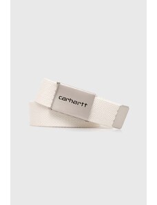 Carhartt WIP pasek Clip Belt Chrome kolor beżowy I019176.D6XX