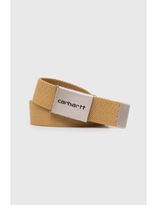 Carhartt WIP pasek Clip Belt Chrome kolor beżowy I019176.1YHXX