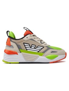 Sneakersy EA7 Emporio Armani XSX108 XOT47 T516 Rainy D+Blk+Lime+Org