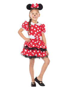 Party x People 2-częściowy kostium "Mouse girl" w kolorze czerwono-czarnym