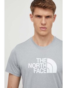 The North Face t-shirt sportowy Reaxion Easy kolor szary z nadrukiem NF0A4CDVX8A1