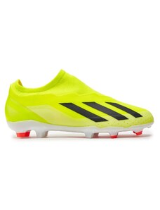 adidas Buty X Crazyfast League Laceless Firm Ground Boots IF0689 Żółty