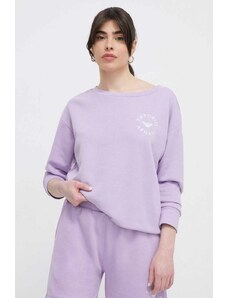 Emporio Armani Underwear bluza plażowa kolor fioletowy