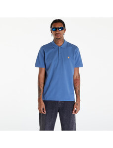 Koszulka męska Carhartt WIP Short Sleeve Chase Pique Polo T-Shirt UNISEX Sorrent/ Gold