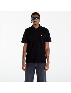 Koszulka męska Carhartt WIP Short Sleeve Chase Pique Polo T-Shirt UNISEX Black/ Gold