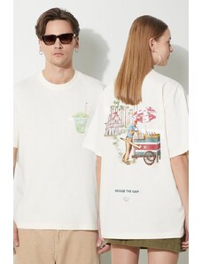 Filling Pieces t-shirt bawełniany Ice Vendor kolor beżowy z nadrukiem 74434019936
