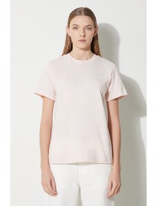 New Balance t-shirt bawełniany Jersey Small Logo damski kolor różowy WT41509OUK