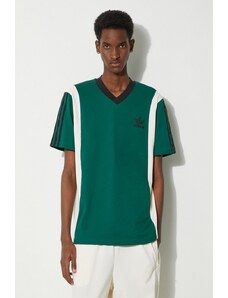 adidas Originals t-shirt męski kolor zielony z aplikacją IS1406